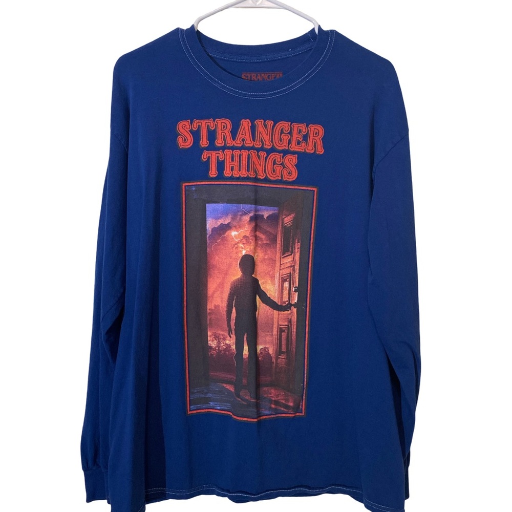 Netflix Stranger Things Blue Long Sleeve Tee